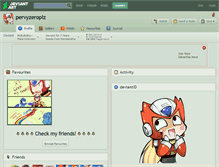 Tablet Screenshot of pervyzeroplz.deviantart.com