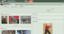 Desktop Screenshot of highlandman.deviantart.com