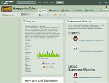 Tablet Screenshot of hungryartistsclub.deviantart.com