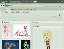 Tablet Screenshot of dinogorawr.deviantart.com