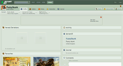 Desktop Screenshot of fuzzyskunk.deviantart.com