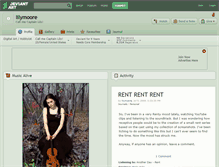 Tablet Screenshot of lilymoore.deviantart.com