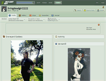 Tablet Screenshot of livingdeadgirl2222.deviantart.com