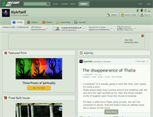 Tablet Screenshot of myartself.deviantart.com