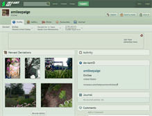 Tablet Screenshot of emileepaige.deviantart.com
