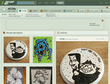 Tablet Screenshot of mcody.deviantart.com