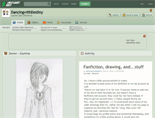 Tablet Screenshot of dancingwithdestiny.deviantart.com