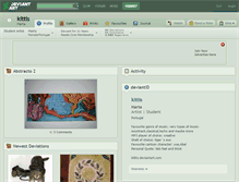 Tablet Screenshot of kittis.deviantart.com