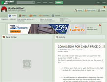 Tablet Screenshot of jibrille-hillbert.deviantart.com