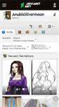 Mobile Screenshot of anubissilvermoon.deviantart.com