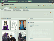 Tablet Screenshot of anubissilvermoon.deviantart.com