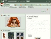 Tablet Screenshot of cicilicious.deviantart.com