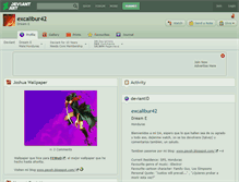 Tablet Screenshot of excalibur42.deviantart.com