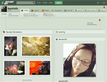 Tablet Screenshot of kaysireth.deviantart.com