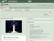 Tablet Screenshot of firelily.deviantart.com