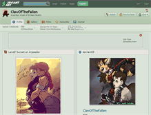 Tablet Screenshot of clawofthefallen.deviantart.com
