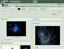 Tablet Screenshot of joyb.deviantart.com