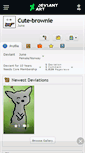 Mobile Screenshot of cute-brownie.deviantart.com