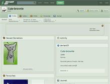 Tablet Screenshot of cute-brownie.deviantart.com