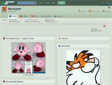 Tablet Screenshot of kat-aclysm.deviantart.com