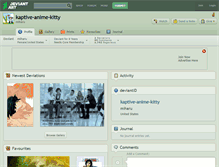 Tablet Screenshot of kaptive-anime-kitty.deviantart.com