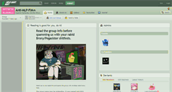 Desktop Screenshot of anti-mlp-fim.deviantart.com