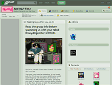 Tablet Screenshot of anti-mlp-fim.deviantart.com