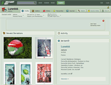Tablet Screenshot of lune666.deviantart.com