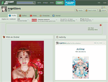 Tablet Screenshot of angelglows.deviantart.com