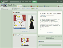 Tablet Screenshot of bleach-oc.deviantart.com