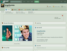 Tablet Screenshot of kingoftheweb.deviantart.com