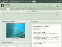 Tablet Screenshot of maemoon.deviantart.com
