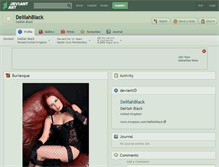 Tablet Screenshot of delilahblack.deviantart.com