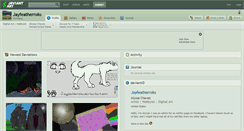 Desktop Screenshot of jayfeatherroks.deviantart.com