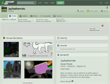 Tablet Screenshot of jayfeatherroks.deviantart.com