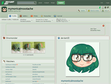Tablet Screenshot of mymonicalmoostache.deviantart.com