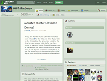 Tablet Screenshot of mh-tri-fanbase.deviantart.com