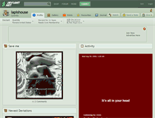 Tablet Screenshot of lapishouse.deviantart.com
