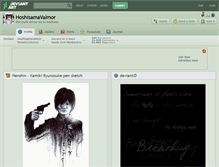 Tablet Screenshot of hoshisamavalmor.deviantart.com