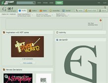 Tablet Screenshot of ge-7.deviantart.com