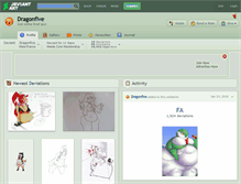 Tablet Screenshot of dragonfive.deviantart.com