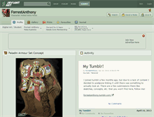 Tablet Screenshot of forrestanthony.deviantart.com