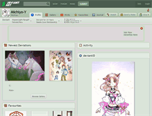 Tablet Screenshot of michiyo-y.deviantart.com