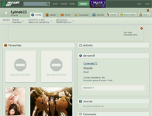Tablet Screenshot of lyonais22.deviantart.com