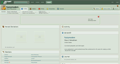 Desktop Screenshot of fuzzymodem.deviantart.com
