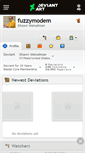 Mobile Screenshot of fuzzymodem.deviantart.com