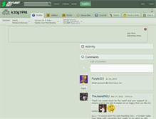 Tablet Screenshot of k30g1998.deviantart.com