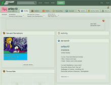 Tablet Screenshot of oriley10.deviantart.com