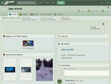 Tablet Screenshot of jake-arnold.deviantart.com