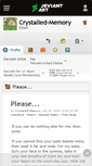 Mobile Screenshot of crystalled-memory.deviantart.com
